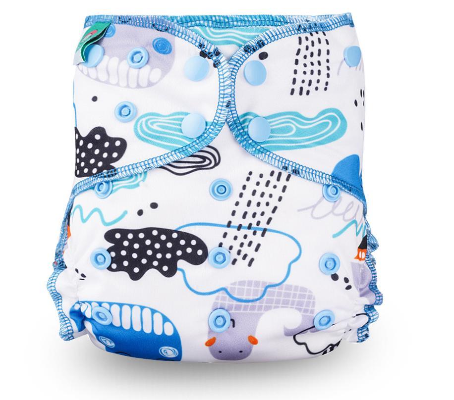 Baby Cloth Diaper Reusable Heavy Wetter Hybrid Waterproof Bamboo Washable Baby Nappy Diapers For Girls and Boys Baby