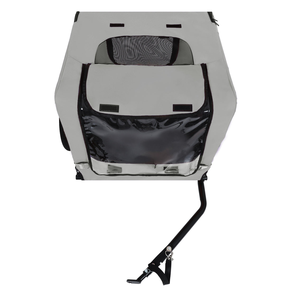 Outdoor Heavy Duty Collapsible Pet Bike Trailer with 16-Inch All-Terrain Wheels