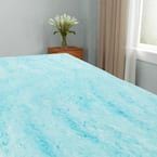 3" Gel Plush Memory Foam Cooling Mattress Topper by Couch.com