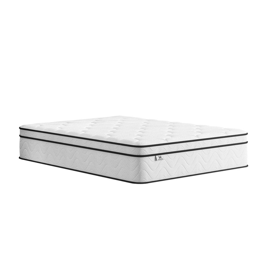 10" Twin Gel Memory Foam Medium Chevron Hybrid Mattress