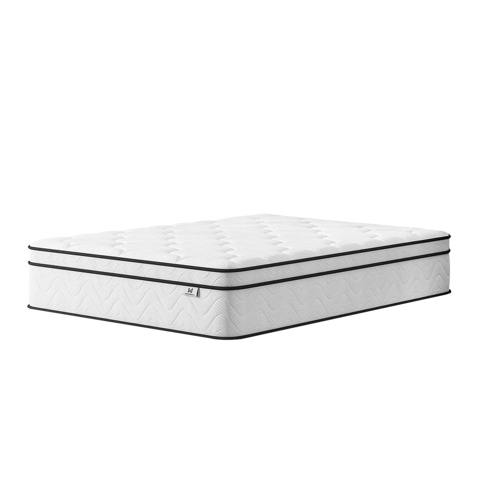 10" Twin Gel Memory Foam Medium Chevron Hybrid Mattress