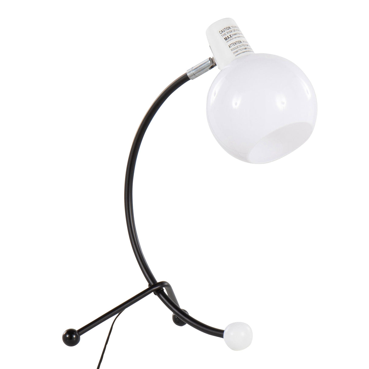Eileen - Contemporary Task Lamp - Black / White by Couch.com