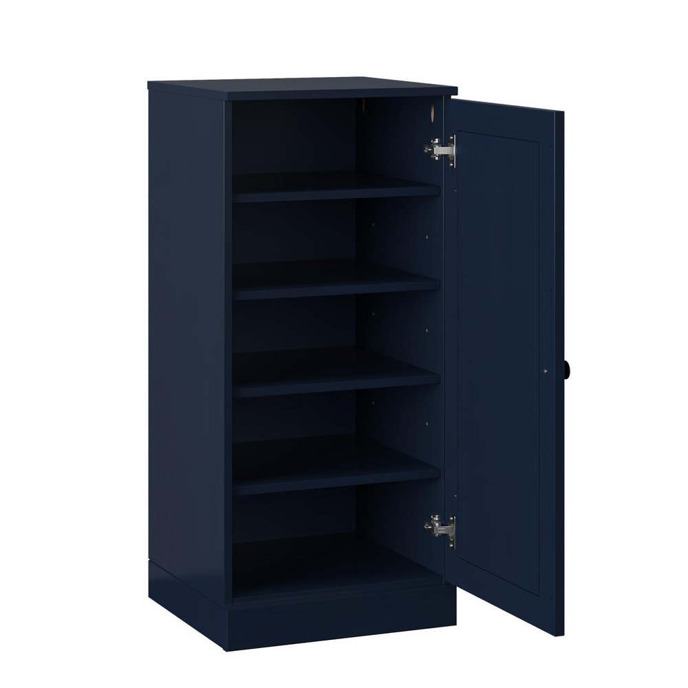 White Ten Pair Solid WoodShoe Storage Cabinet