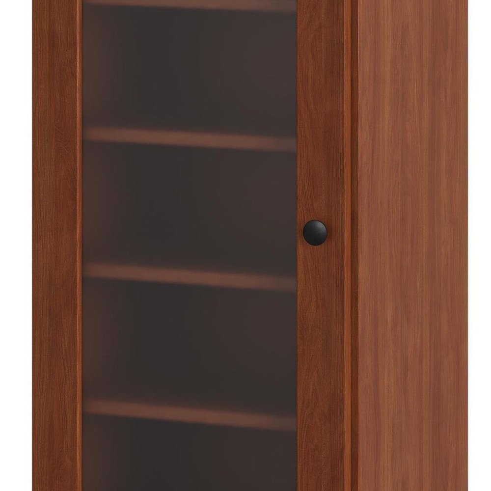 Coffee Ten Pair Solid WoodShoe Storage Cabinet