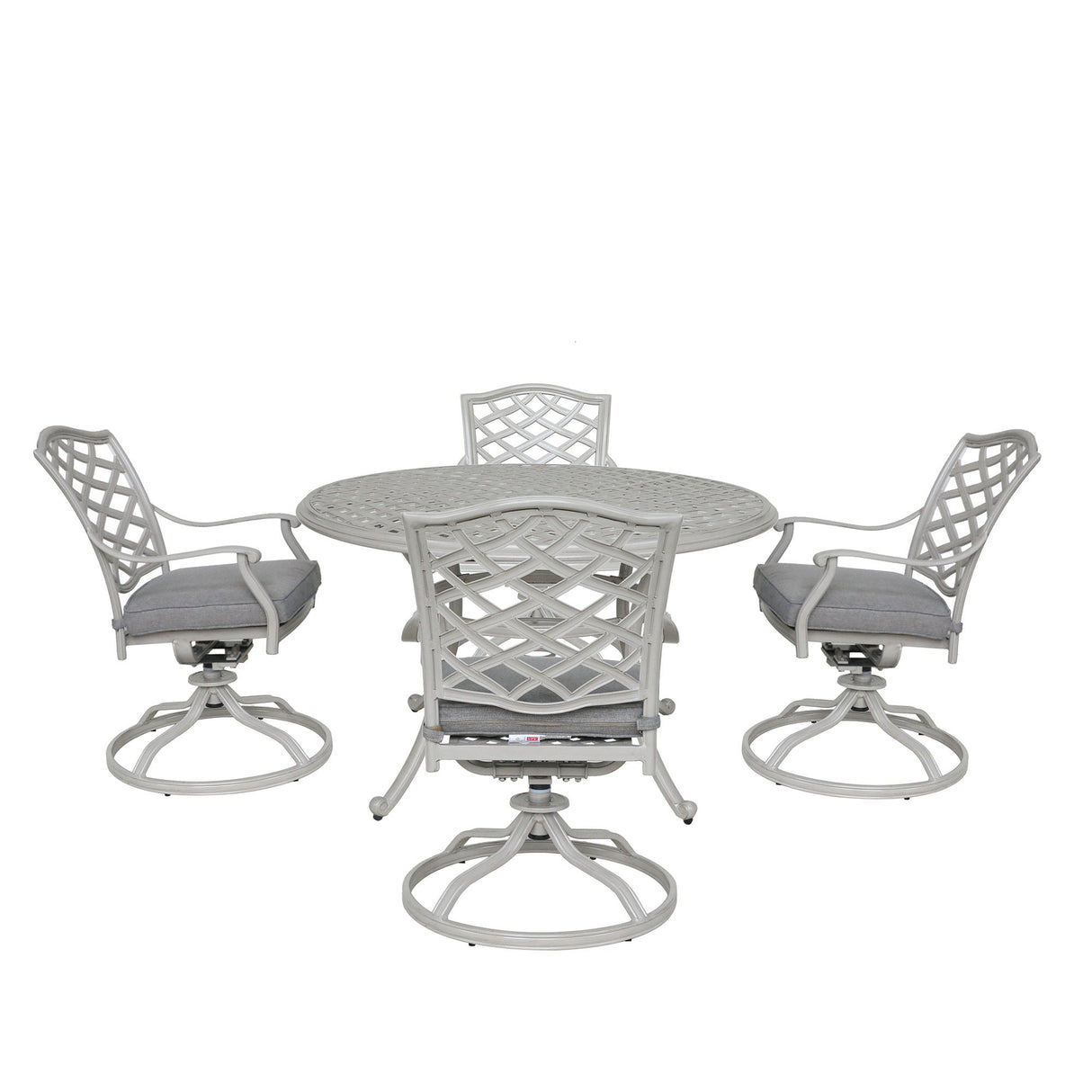Stylish Outdoor Aluminum 5 Piece Round Dining Set by Couch.com