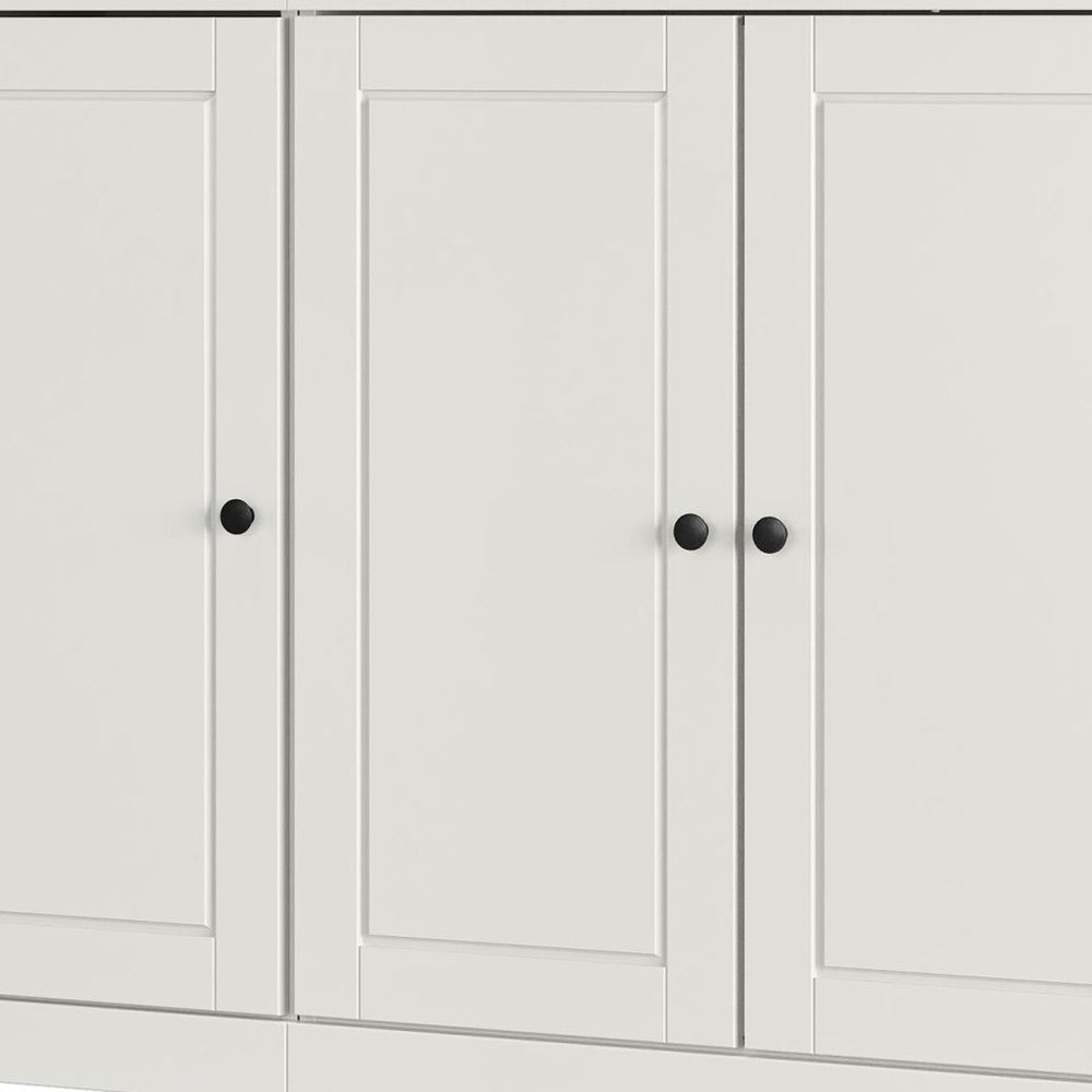 Off White 30 Solid WoodShoe Storage Cabinet