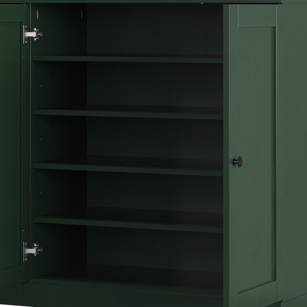 Green 30 Solid WoodShoe Storage Cabinet