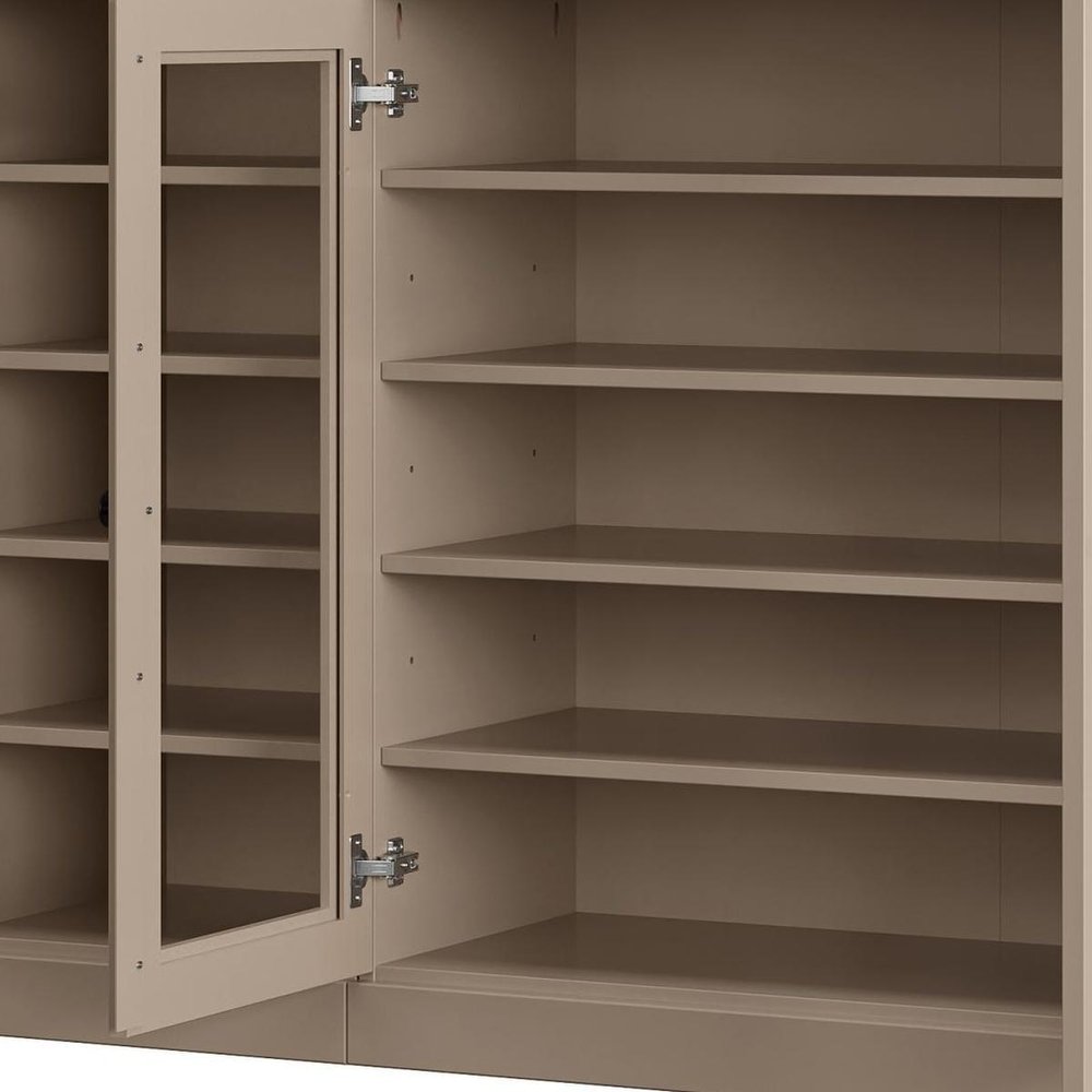 Beige 30 Solid WoodShoe Storage Cabinet