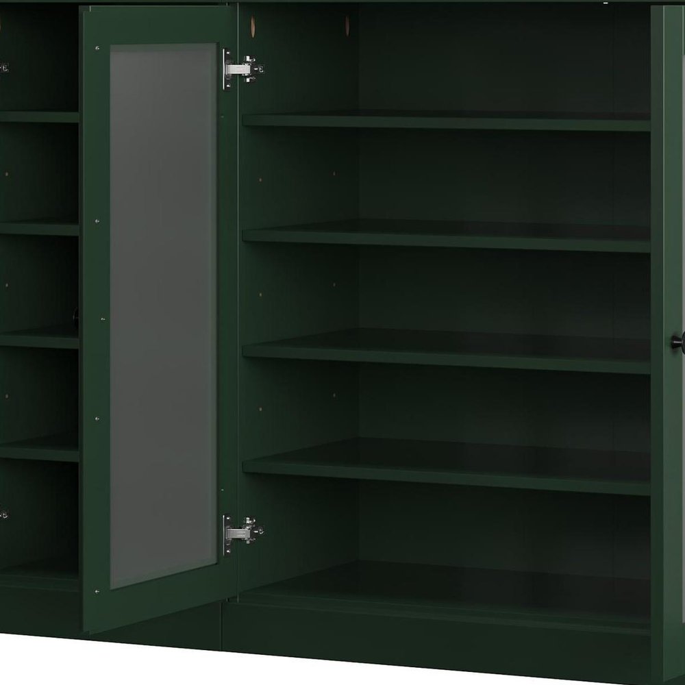 Green 30 Solid WoodShoe Storage Cabinet