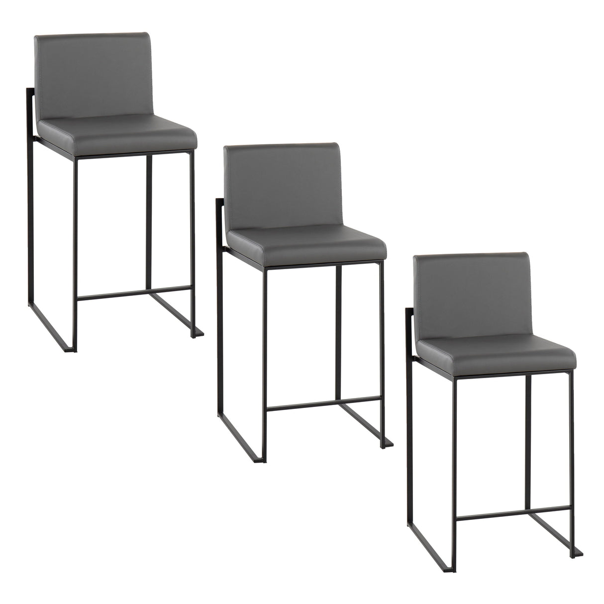 Fuji - Contemporary Modern Elegance, High Back Counter Stool by Couch.com
