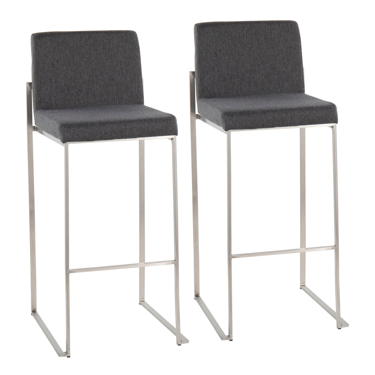 Fuji - Contemporary And Modern Elegance High Back Barstool by Couch.com