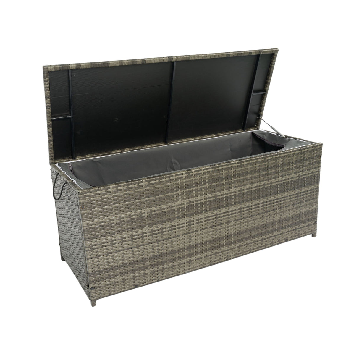 Outdoor Storage Box, Wicker Patio Deck Boxes With Lid, Outdoor Cushion Storage For Kids Toys, Pillows, Towel, Wicker by Couch.com
