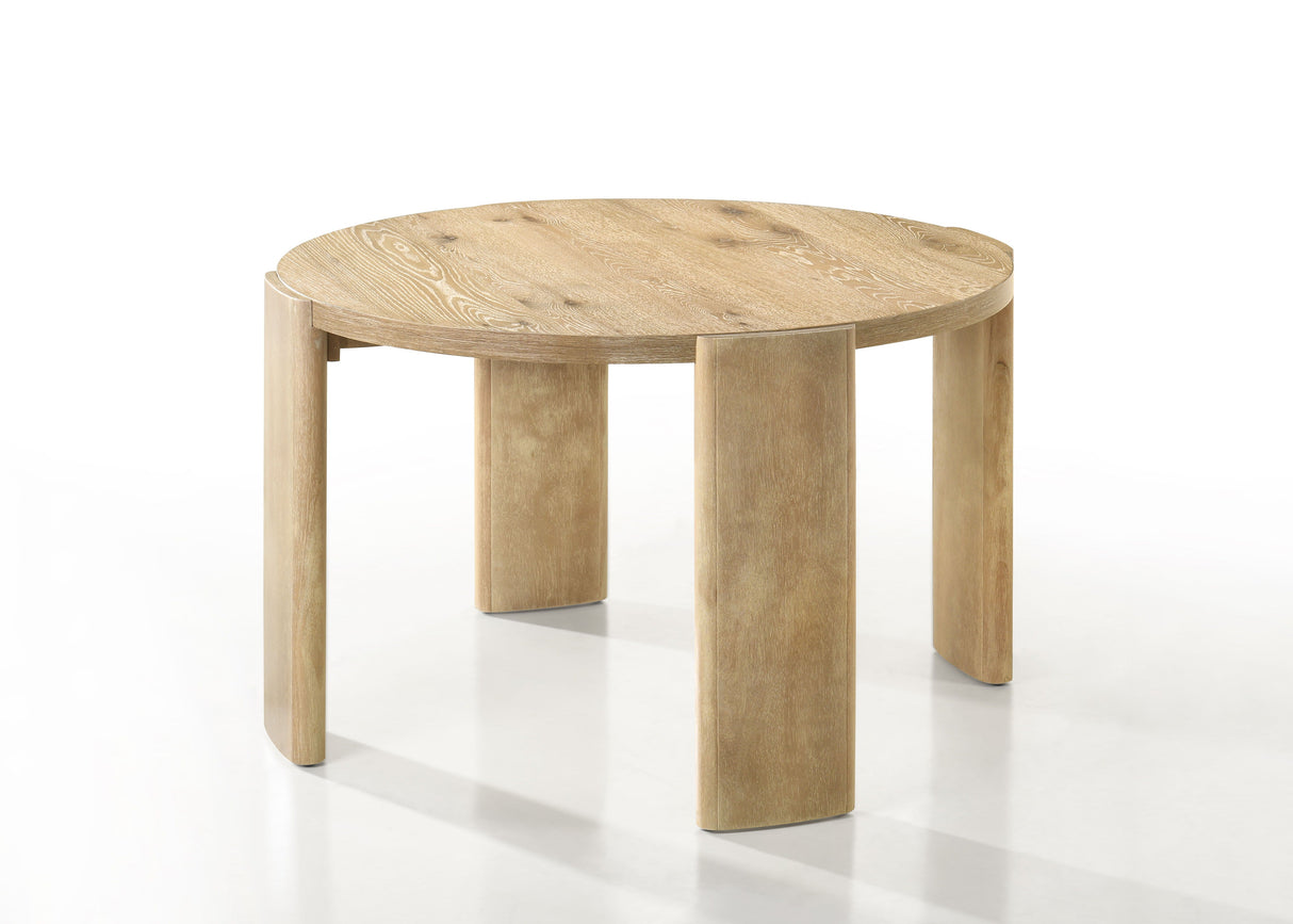 Bowen - Round Dining Table - Oak Finish by Couch.com