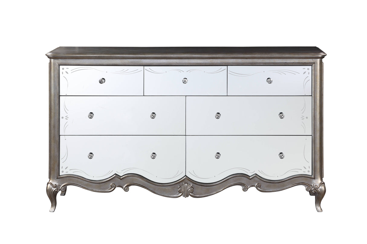 Esteban - Dresser With Jewelry Tray - Champagne by Couch.com
