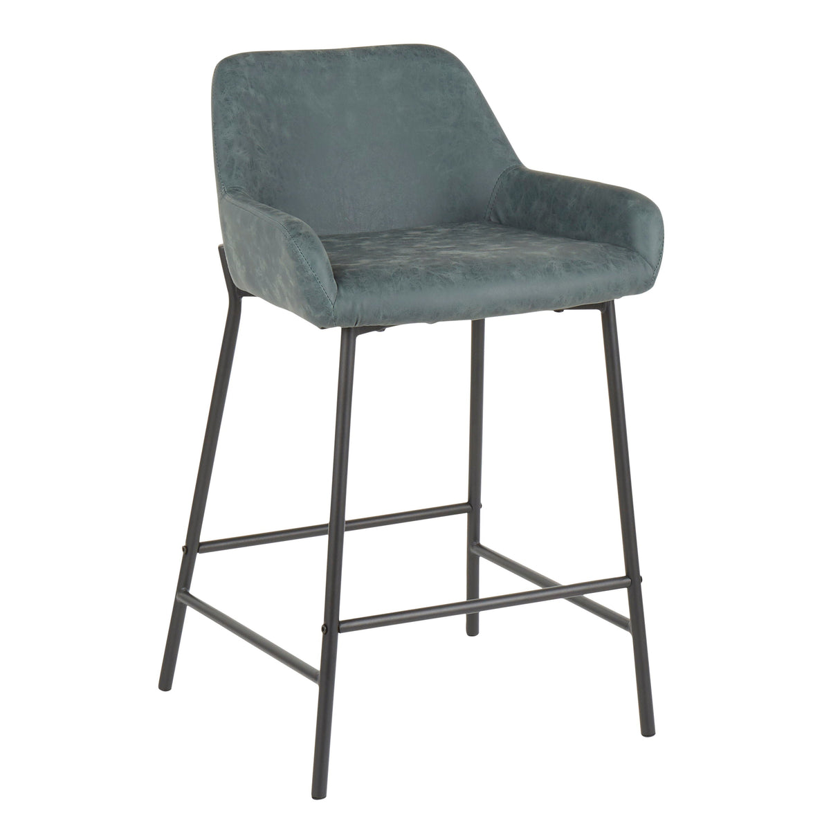 Daniella - Industrial Fixed Height Counter Stool (Set of 2) by Couch.com