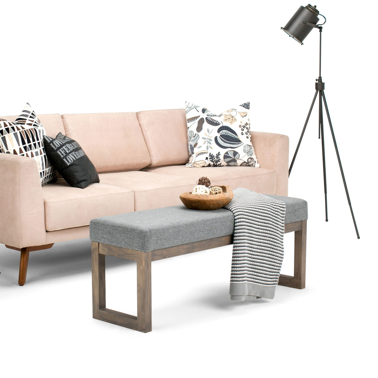 Milltown - Upholstered Ottoman Bench by Couch.com