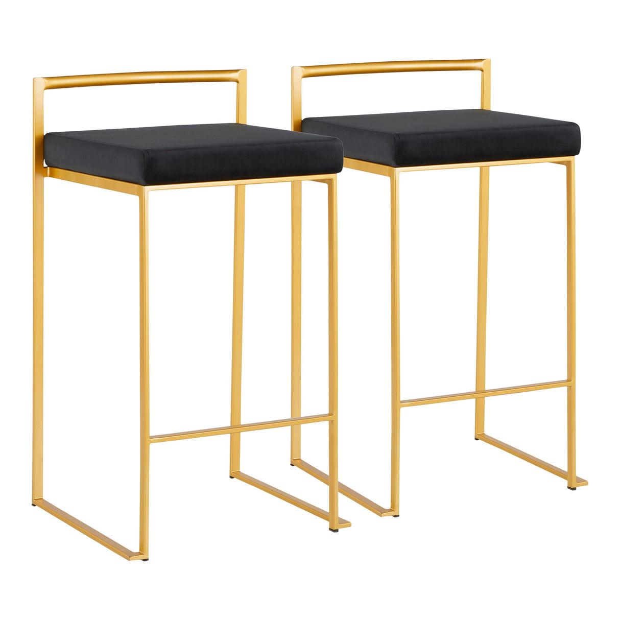 Fuji - Contemporary / Glam Design Counter Stool (Set of 2) by Couch.com
