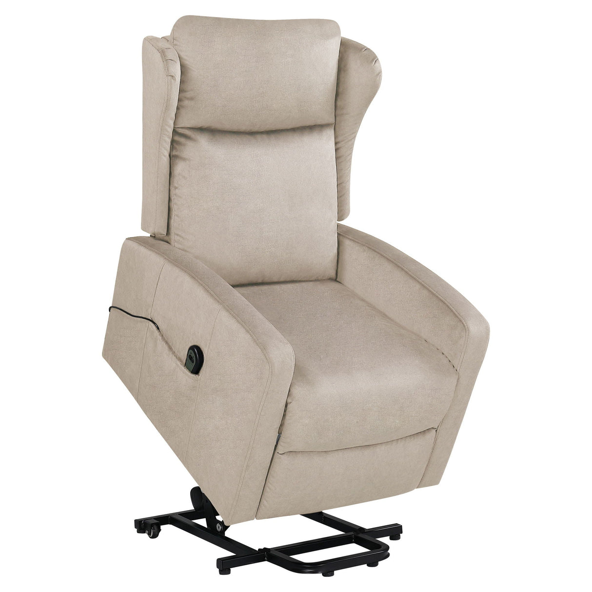 Power Lift Recliner Chair, Adjustable Modern Lift Chair, Lift Recliner Sofa For Back, Lumbar, Legs Support, Classic Power Recliner Chair With Remote Control, Side Pocket - Light Gray by Couch.com