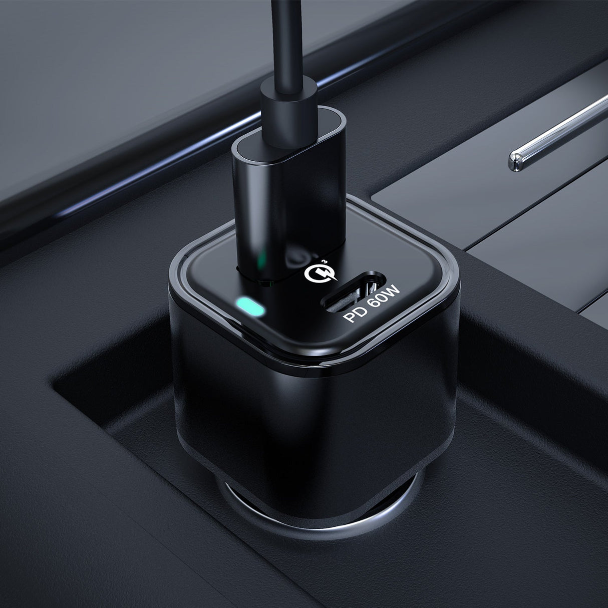 REXING JETSPEED Black 78W PowerDelivery+ USB-C/USB Car Charger