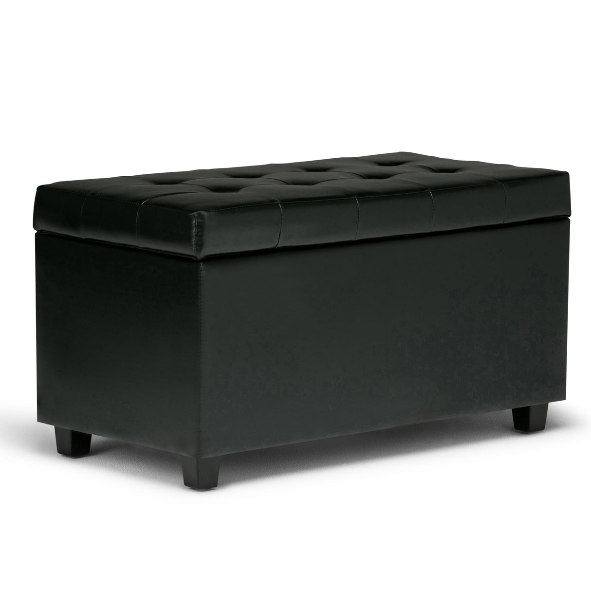 Cosmopolitan - Storage Ottoman - Midnight Black by Couch.com
