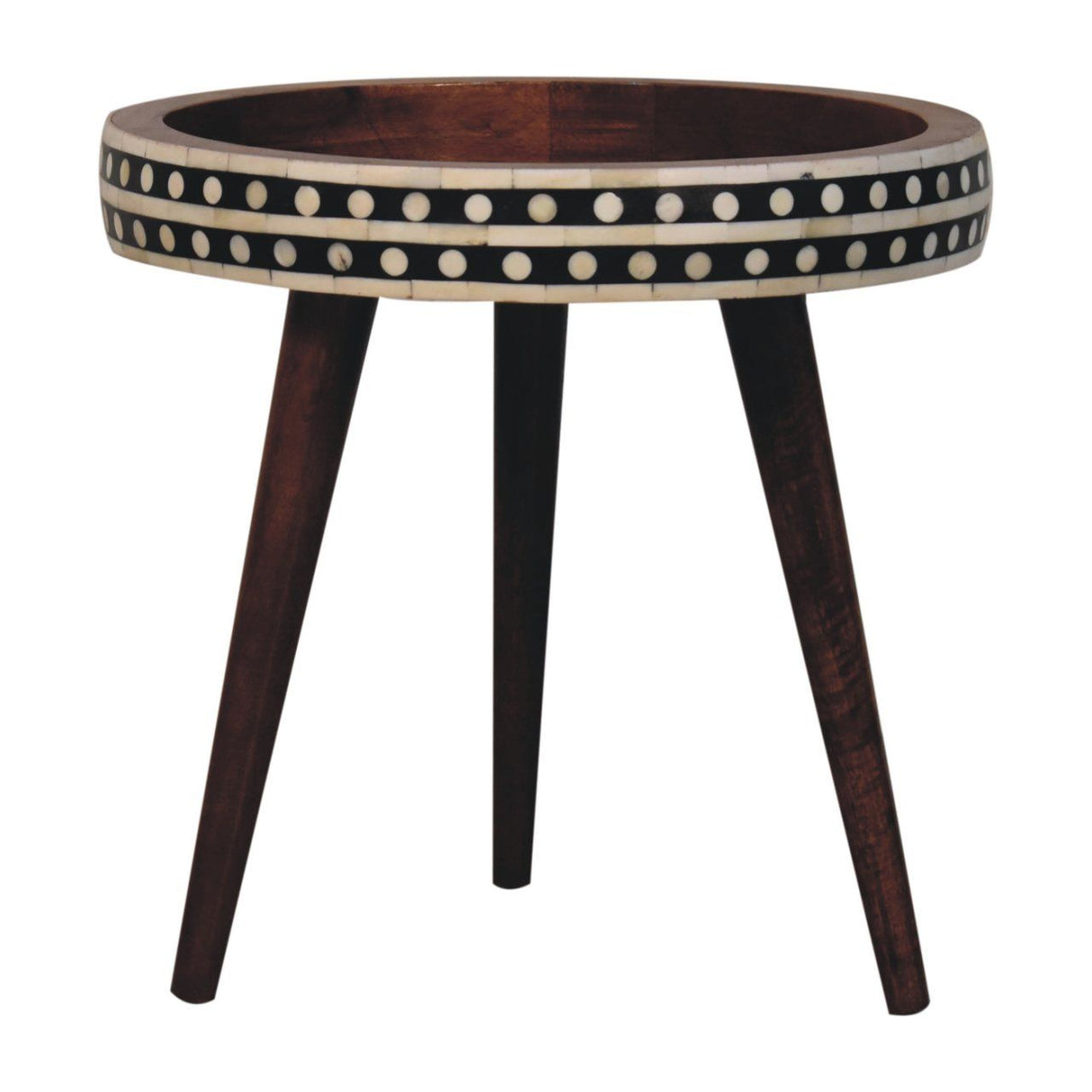 Small Patterned Nordic Style End Table by Couch.com