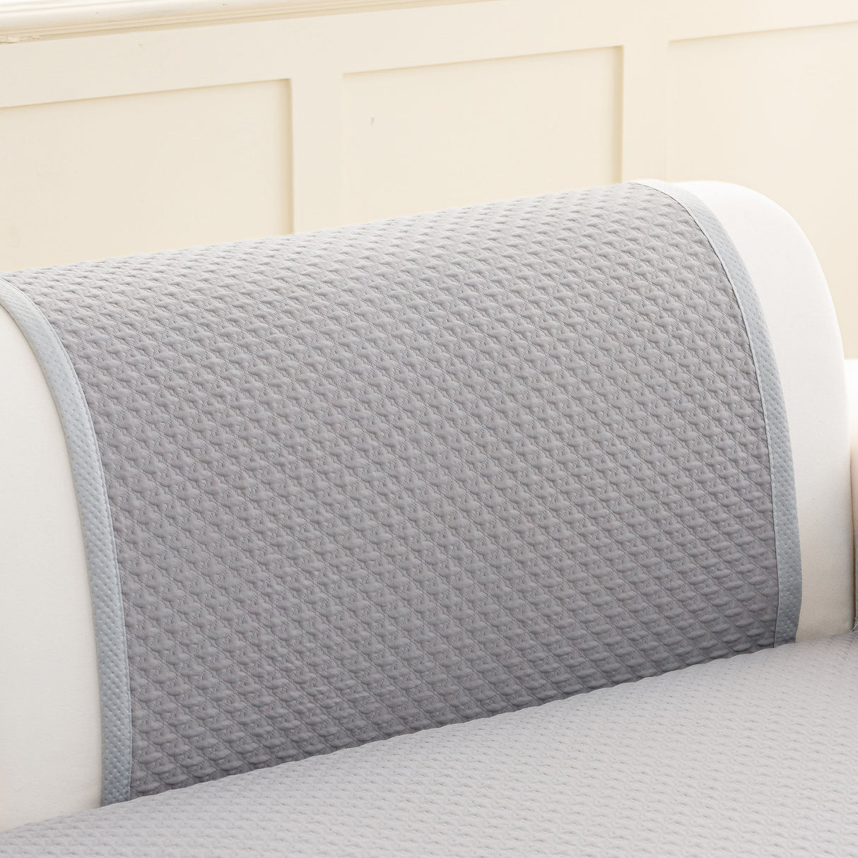 Non-Slip Diamond Quilted Sofa Cover, Separate Pieces Sectional Couch Protector