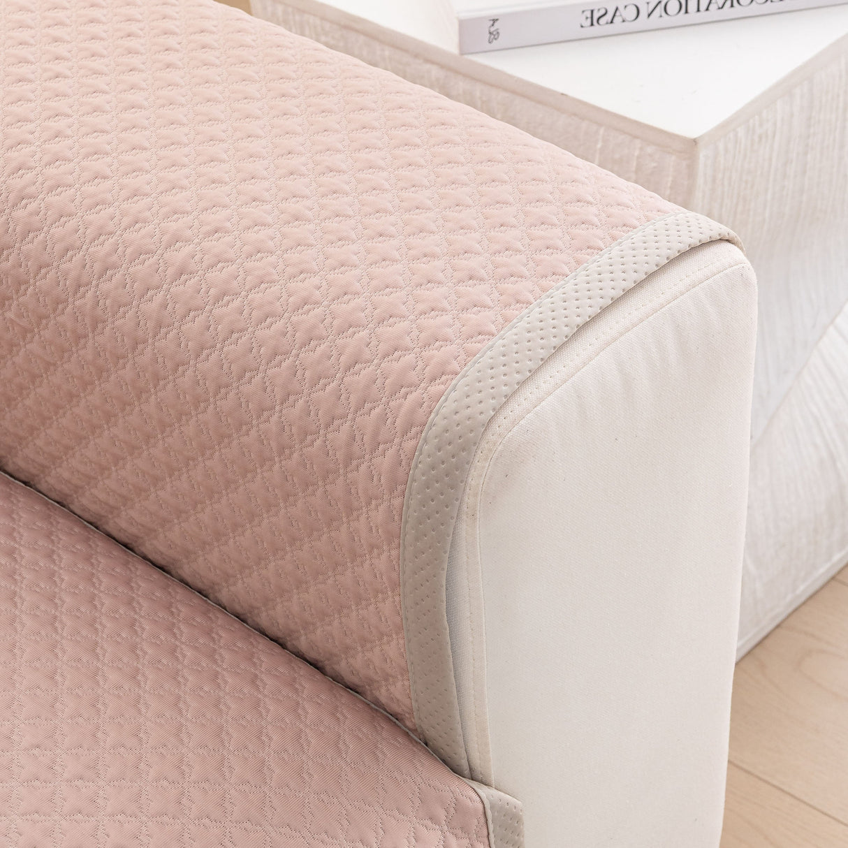 Non-Slip Diamond Quilted Sofa Cover, Separate Pieces Sectional Couch Protector