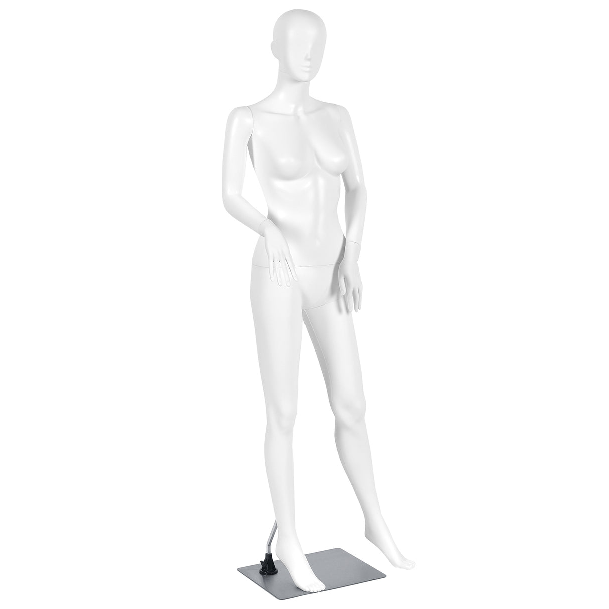 5.8 ft Plastic Female Mannequin Adjustable Detachable Manikin with Metal Stand
