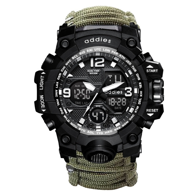 Military Survival Men Watch With Compass/whistle /scraper/Waterproof 30M Outdoor Men Sports G Style -Shock Watch Relogio Masculino