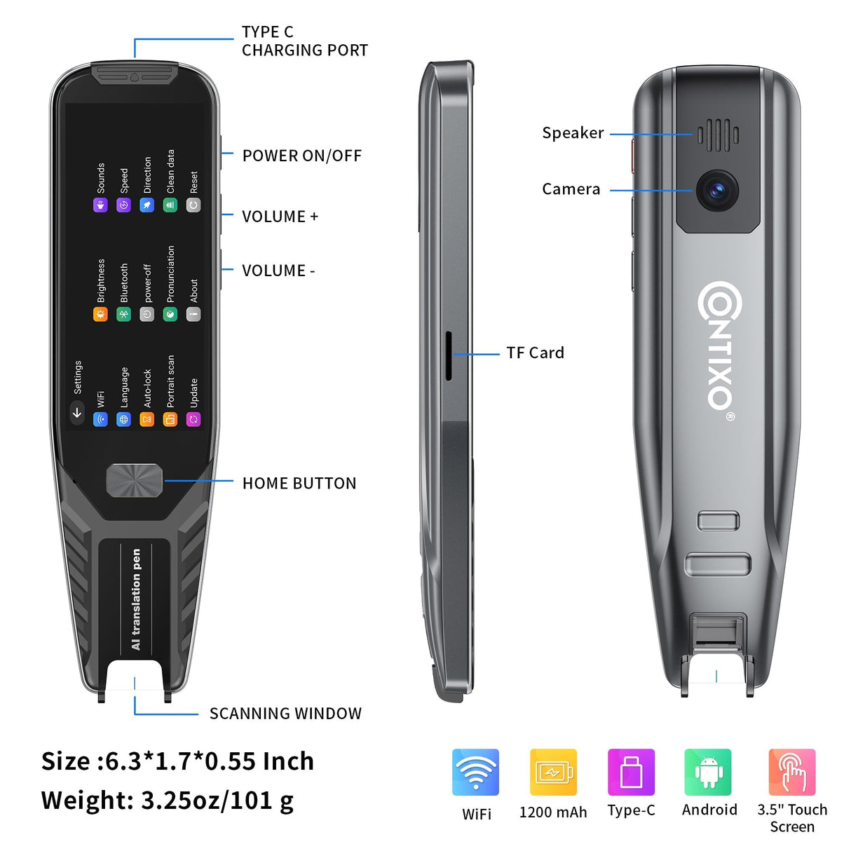 Contixo P1 Smart Scanning Translator Pen