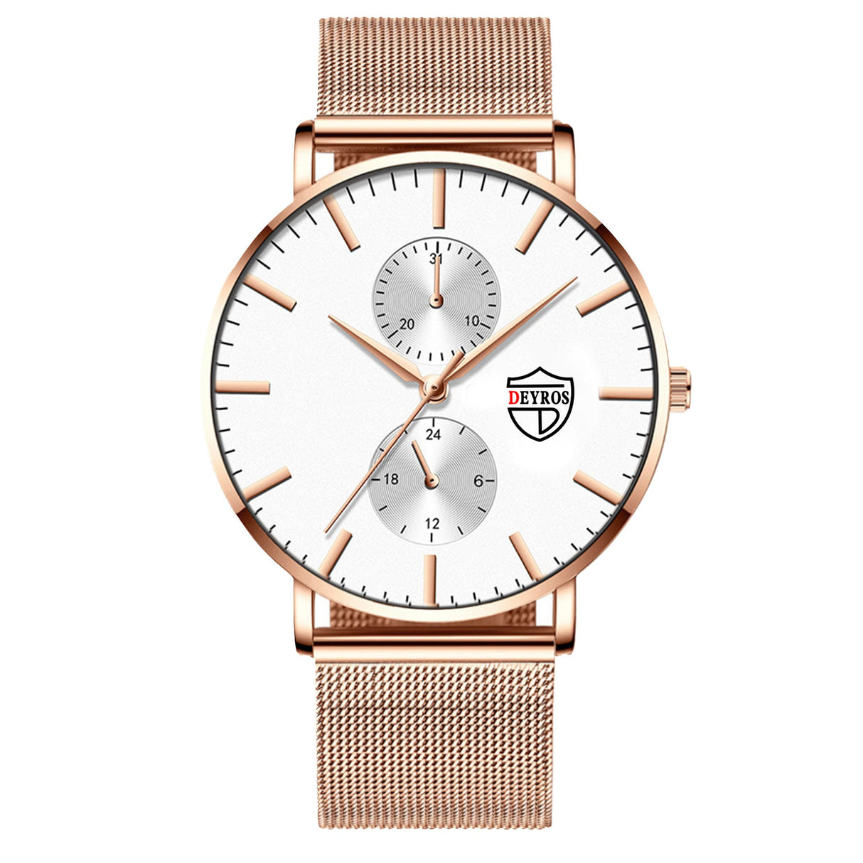 Black 3Bar Watch Men Women'S Watches Ladies Watch With Crystals Fashion Stainless Steel Band Comfortable Wristwatch