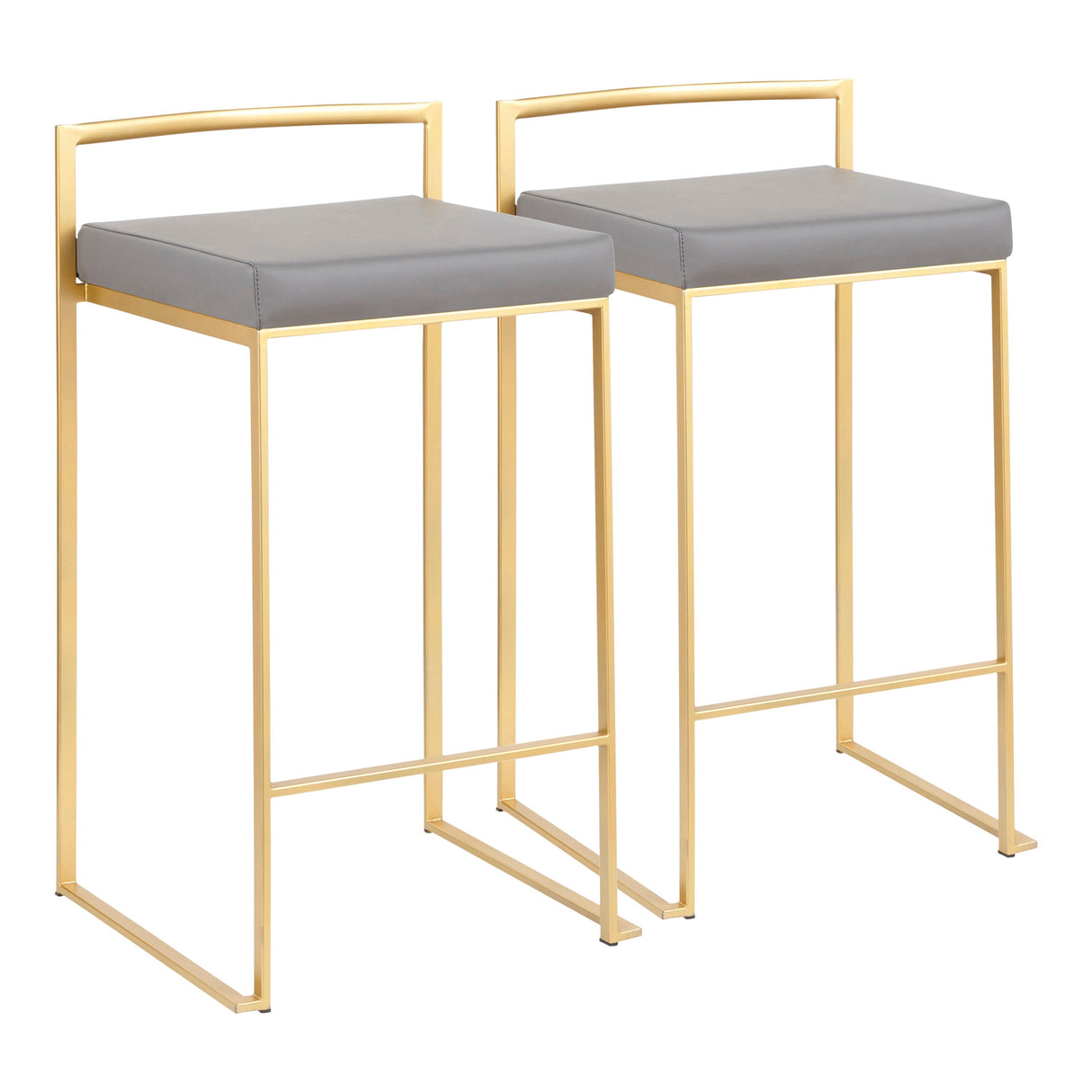 Fuji - Contemporary / Glam Design Counter Stool (Set of 2) by Couch.com