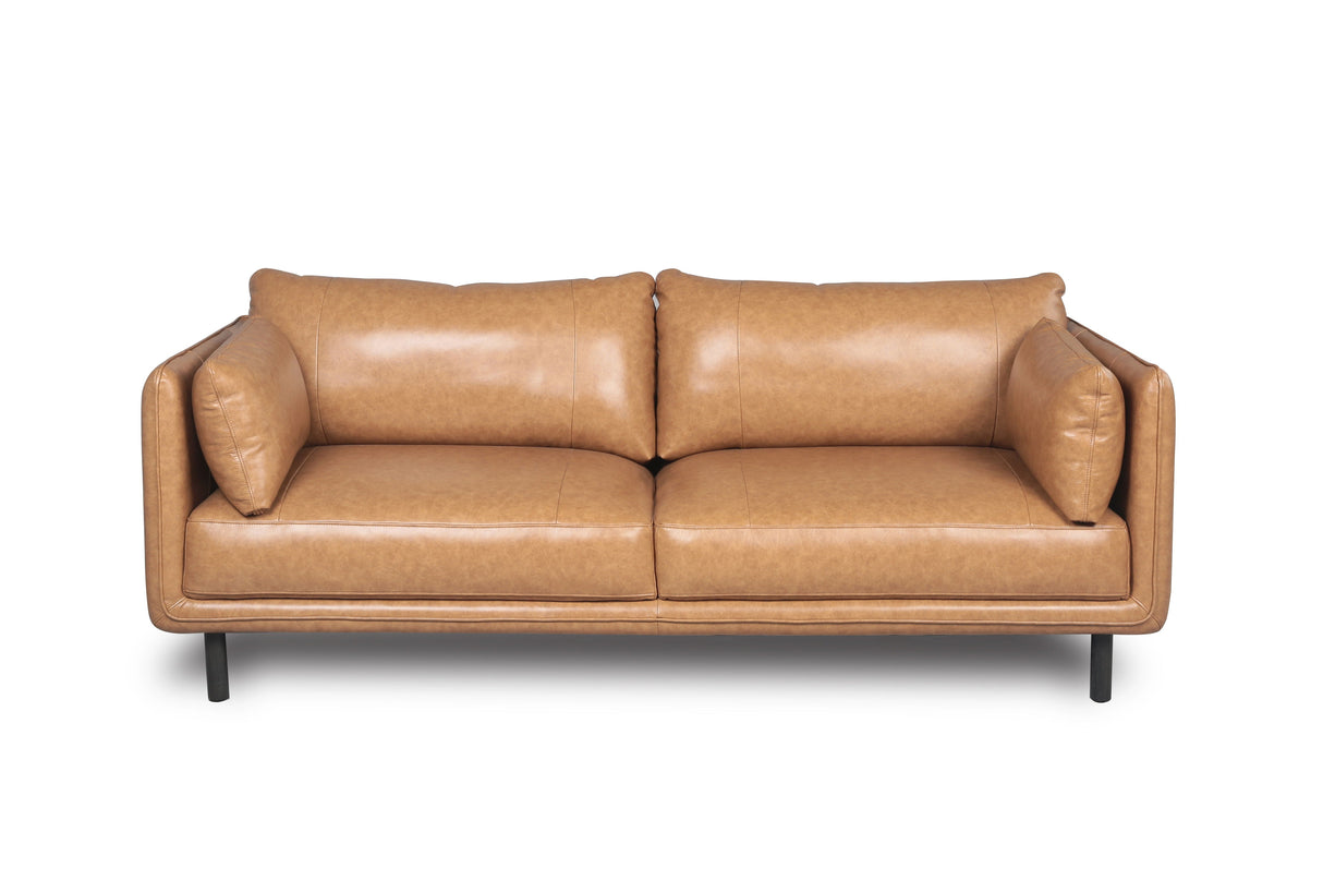 Modern Leather Sofa - Camel by Couch.com