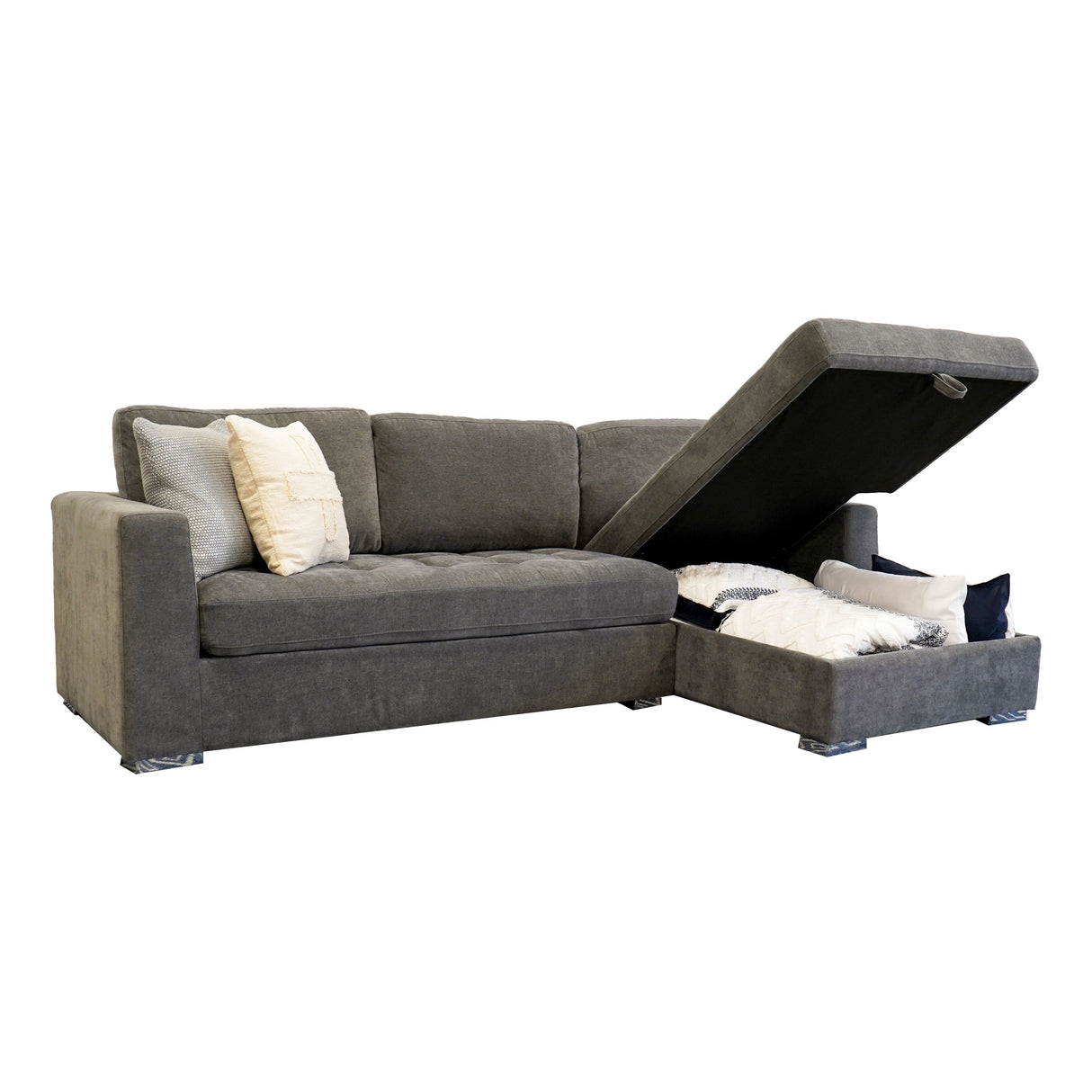 Tacoma - Sectional With Storage And Pullout Bed by Couch.com