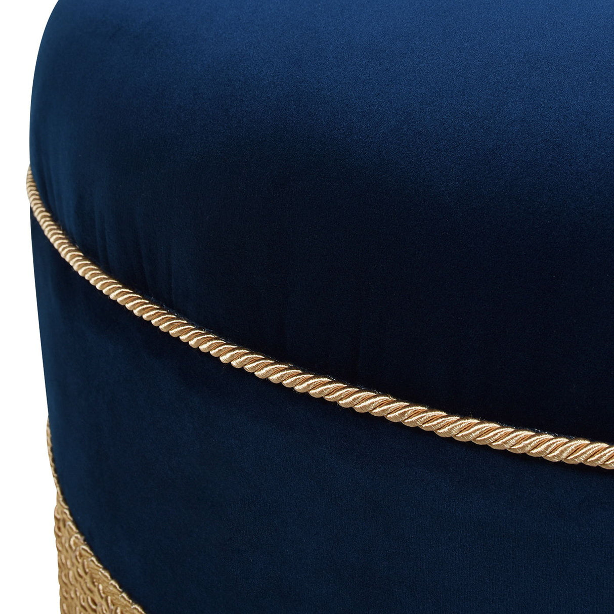 Yolanda - Round Upholstered Accent Ottoman by Couch.com