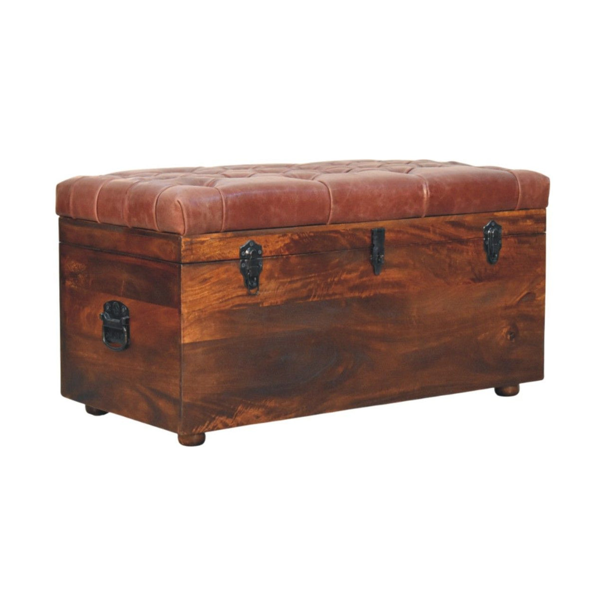 Buffalo - Artisan Furniture Leather Storage Trunk by Couch.com