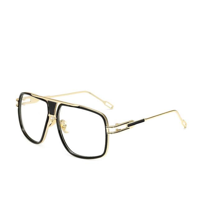 NEW Elegant Luxury Trend Driving Sunglasses Gold Big Frame Oversized Square For Man and Women Sunglasses