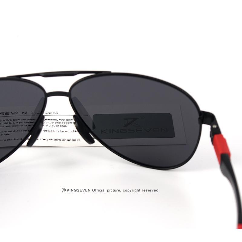 Men 100% Polarized Aluminum Alloy Frame Sunglasses In Elegant Retro Classic Men's Driving Pilot Style