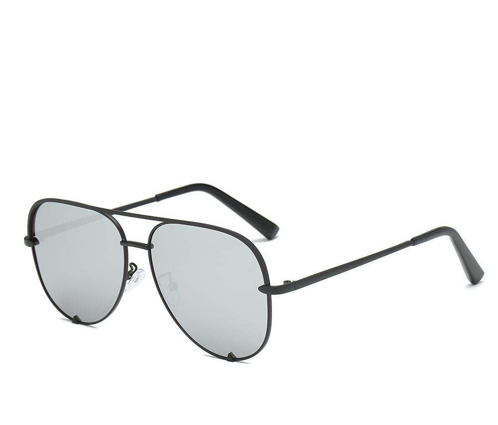 Luxury Lady Vintage Round Metal Sunglasses For Driving Black Retro Mirror Sunglasses Woman Shade Sunglasses With UV400 Protection