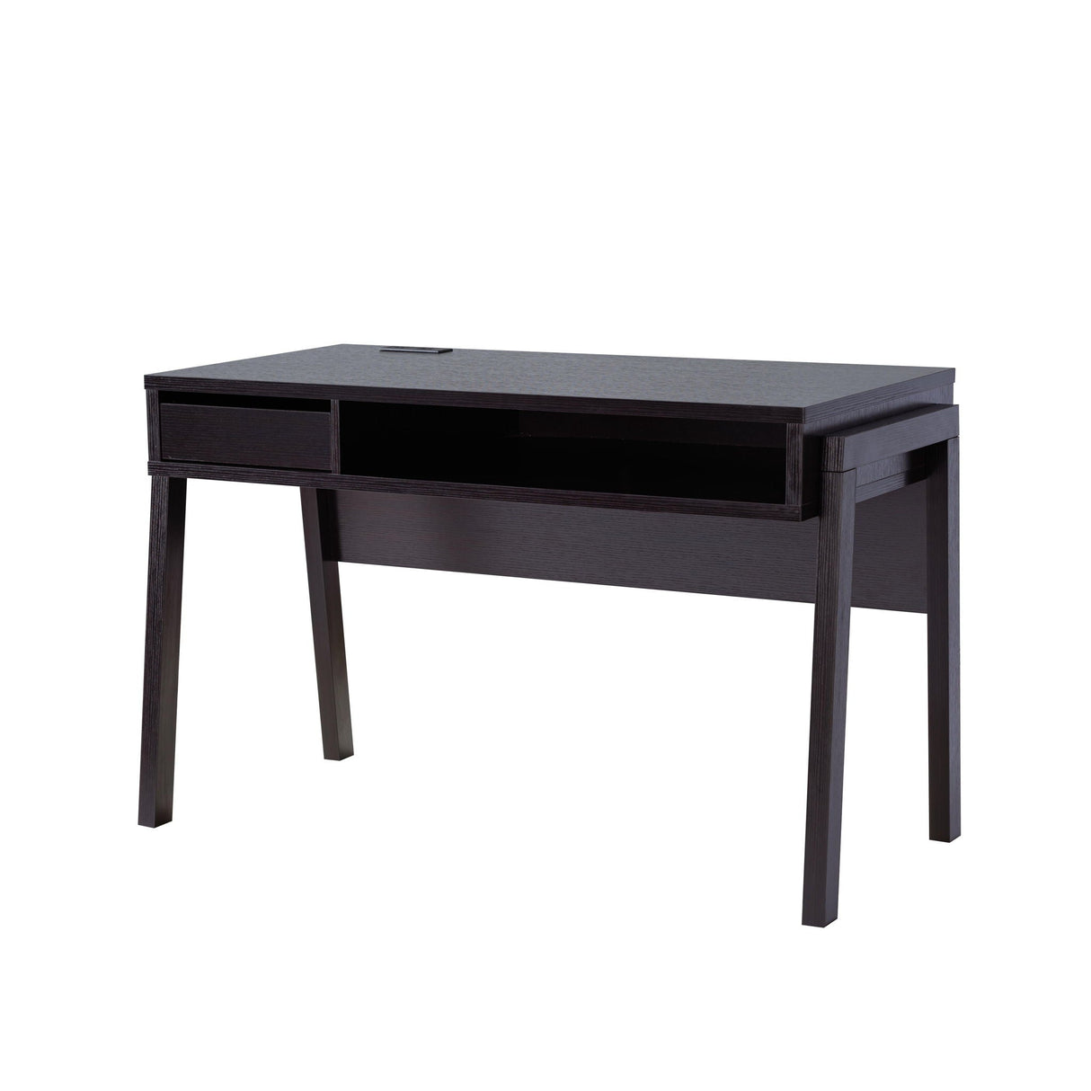 Office Desk, Computer Desk With Hidden Storage Shelve, Drawer And USB / Power Outlet - Red Cocoa by Couch.com