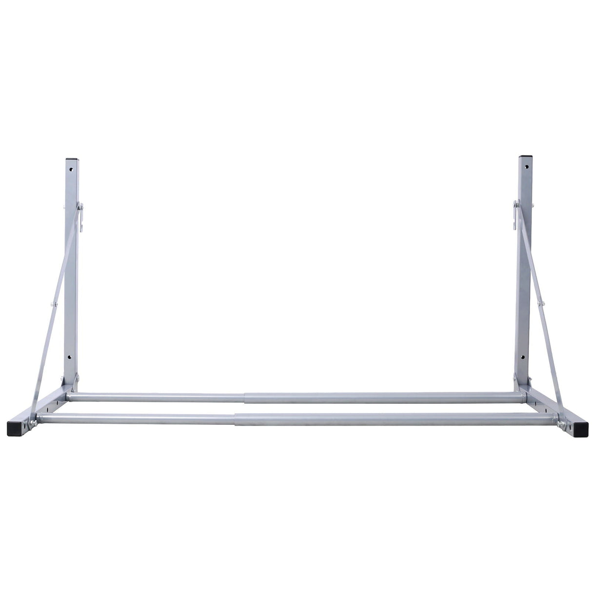 Wall-Mounted Folding Tire Storage, 30.5 To 50.5" Wide, Supports 300 Pounds - Silver by Couch.com
