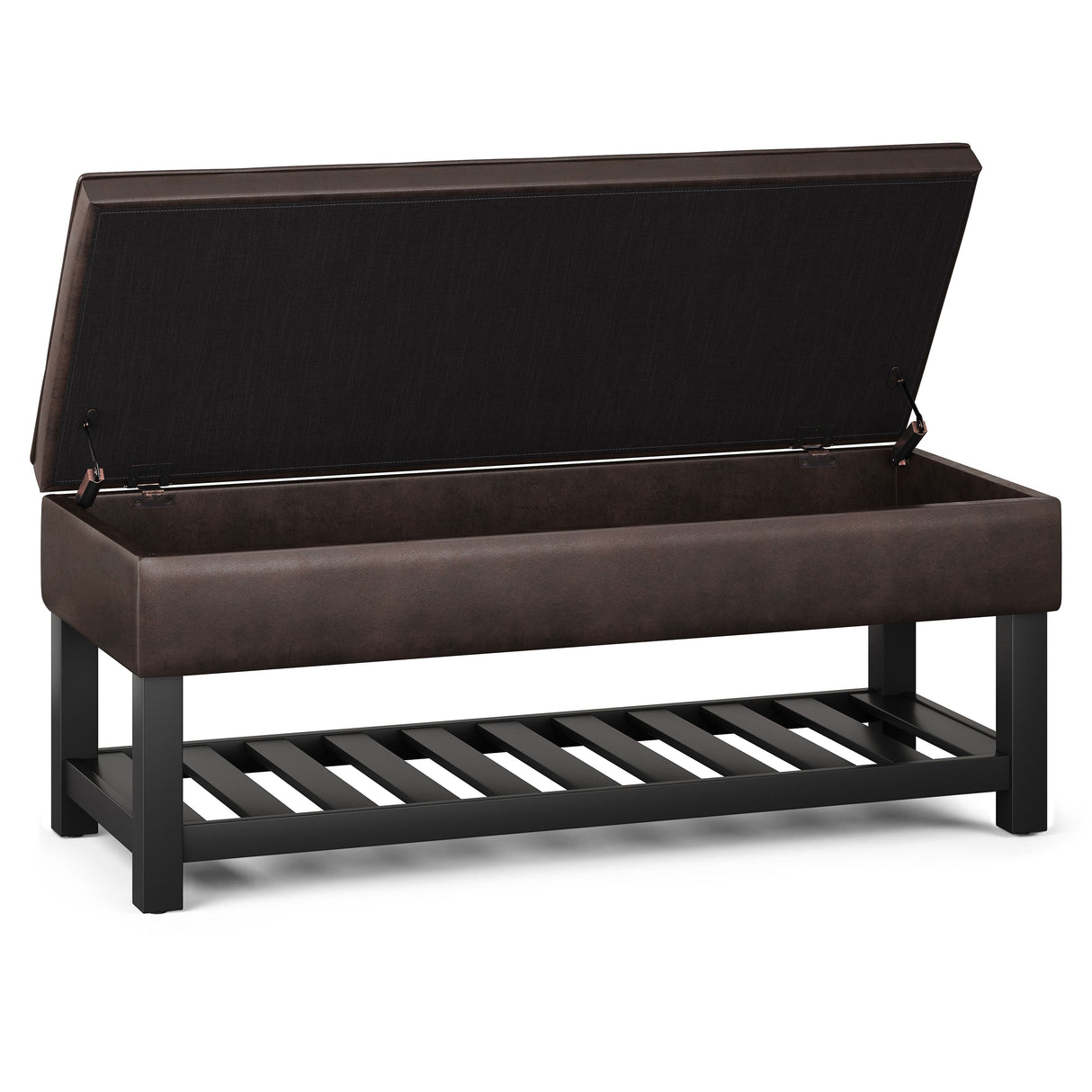 Cosmopolitan - Storage Ottoman Bench With Open Bottom by Couch.com