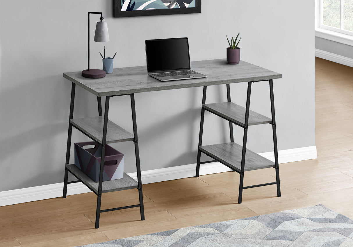 Computer Desk For Home Office, Storage Shelves, Industrial Design by Couch.com