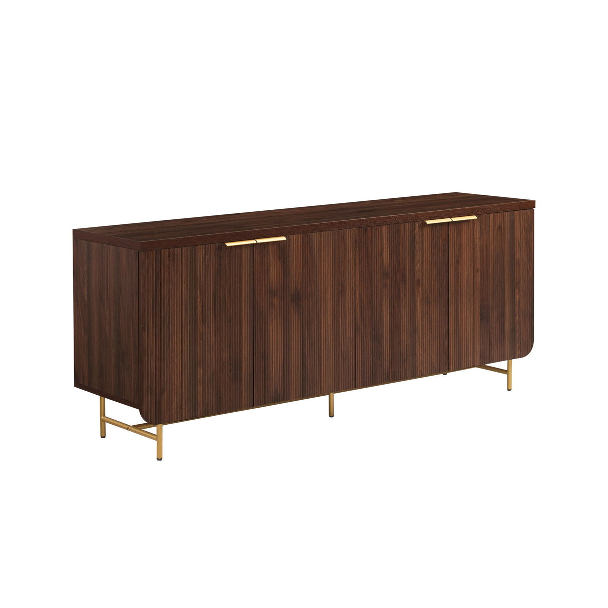 Modern Fluted Door Minimalist Storage Sideboard by Couch.com