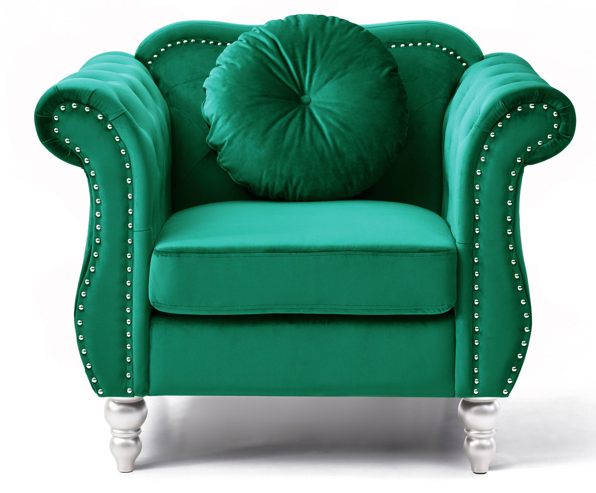Chic Transitional Flared Arm Chair by Couch.com