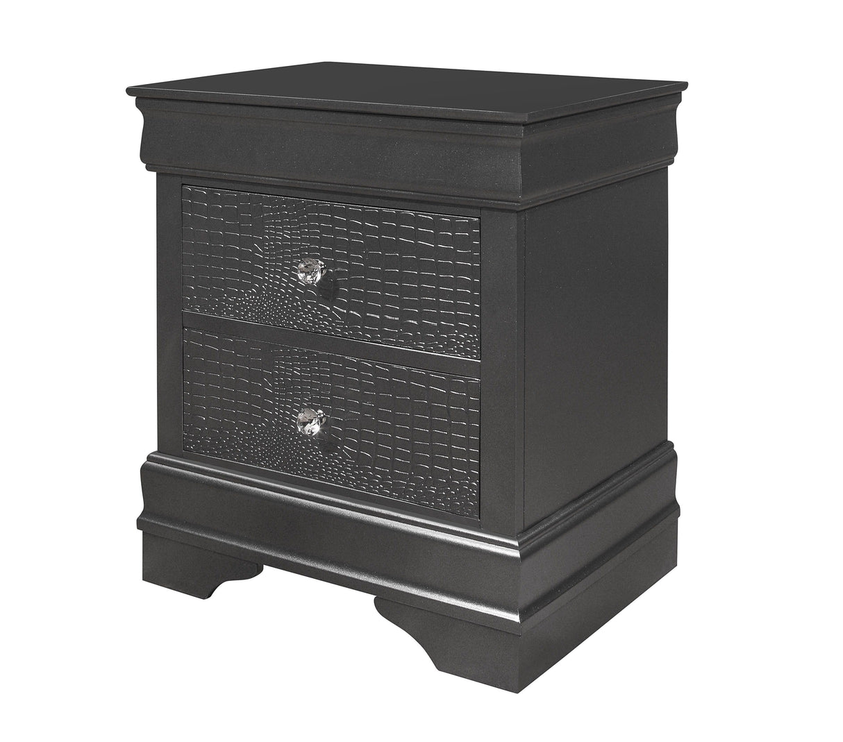 Shaker - Crocodile Metallic Nightstand by Couch.com