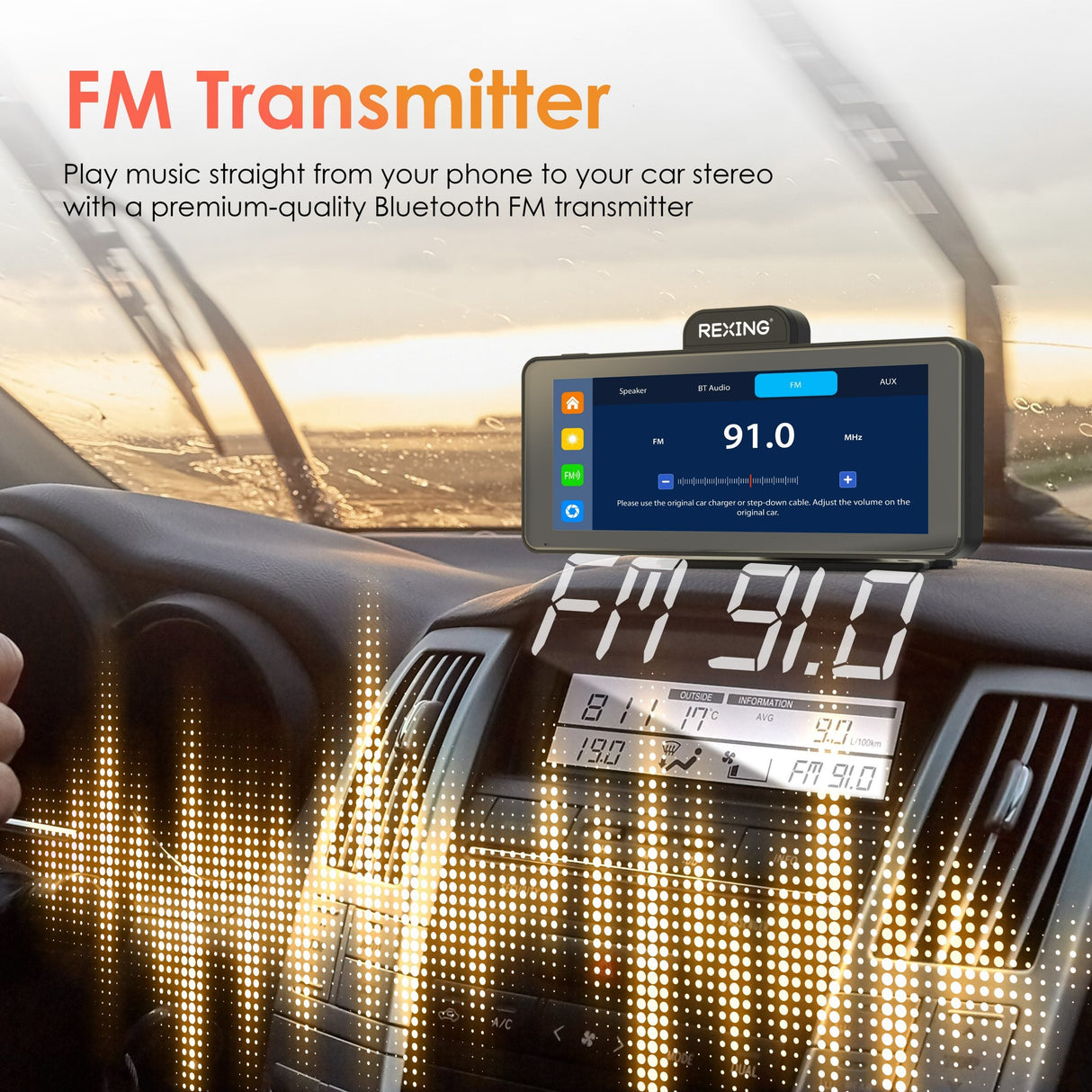 Rexing CP DUO 686 Wireless Apple CarPlay & Android Auto Display with 4K Dash Cam (Open Box)