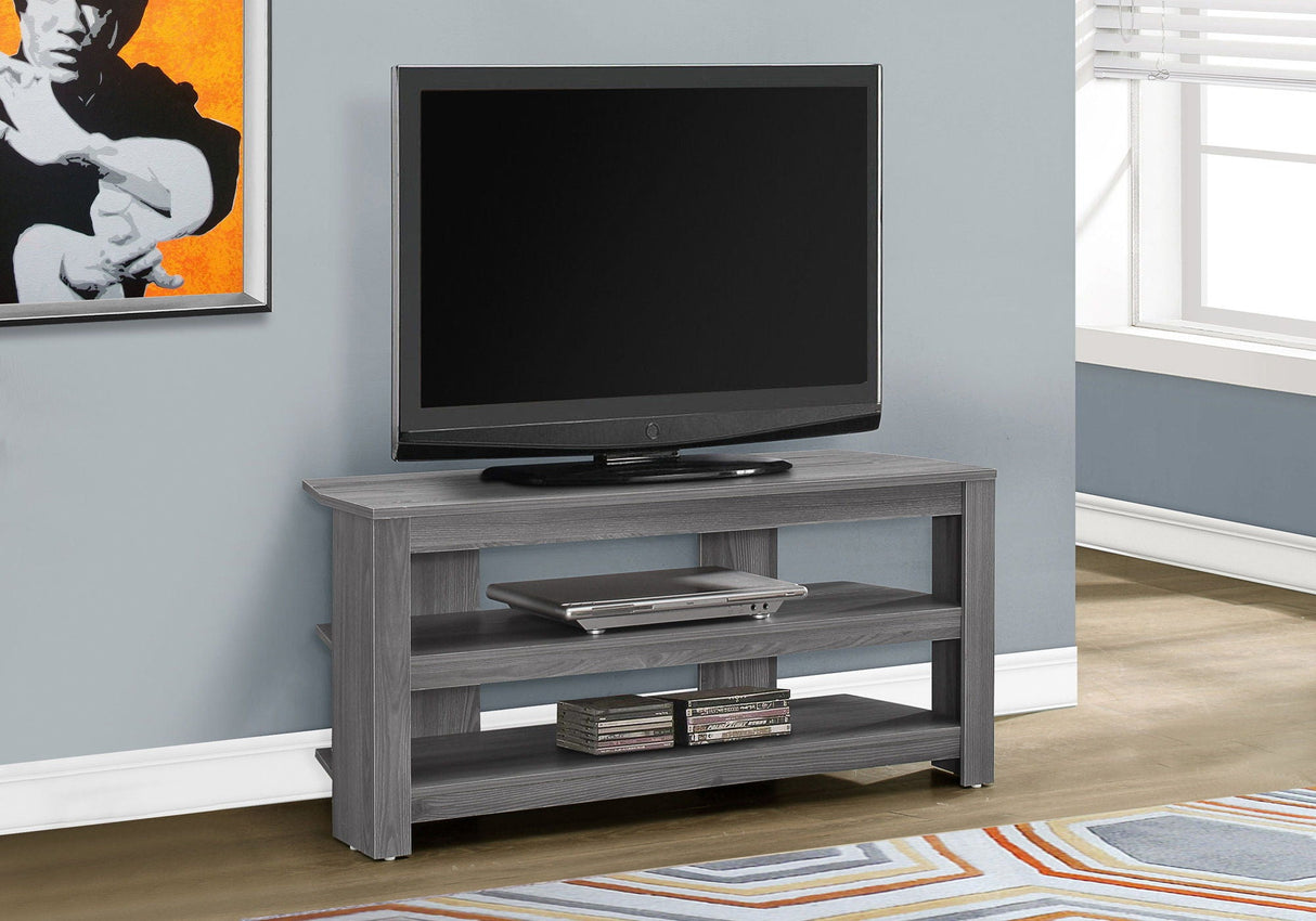 TV Stand, Console, Media Entertainment Center, 3 Storage Shelves by Couch.com
