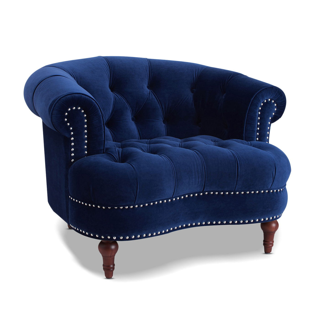 La Rosa - Victorian Tufted Upholstered Accent Chair by Couch.com