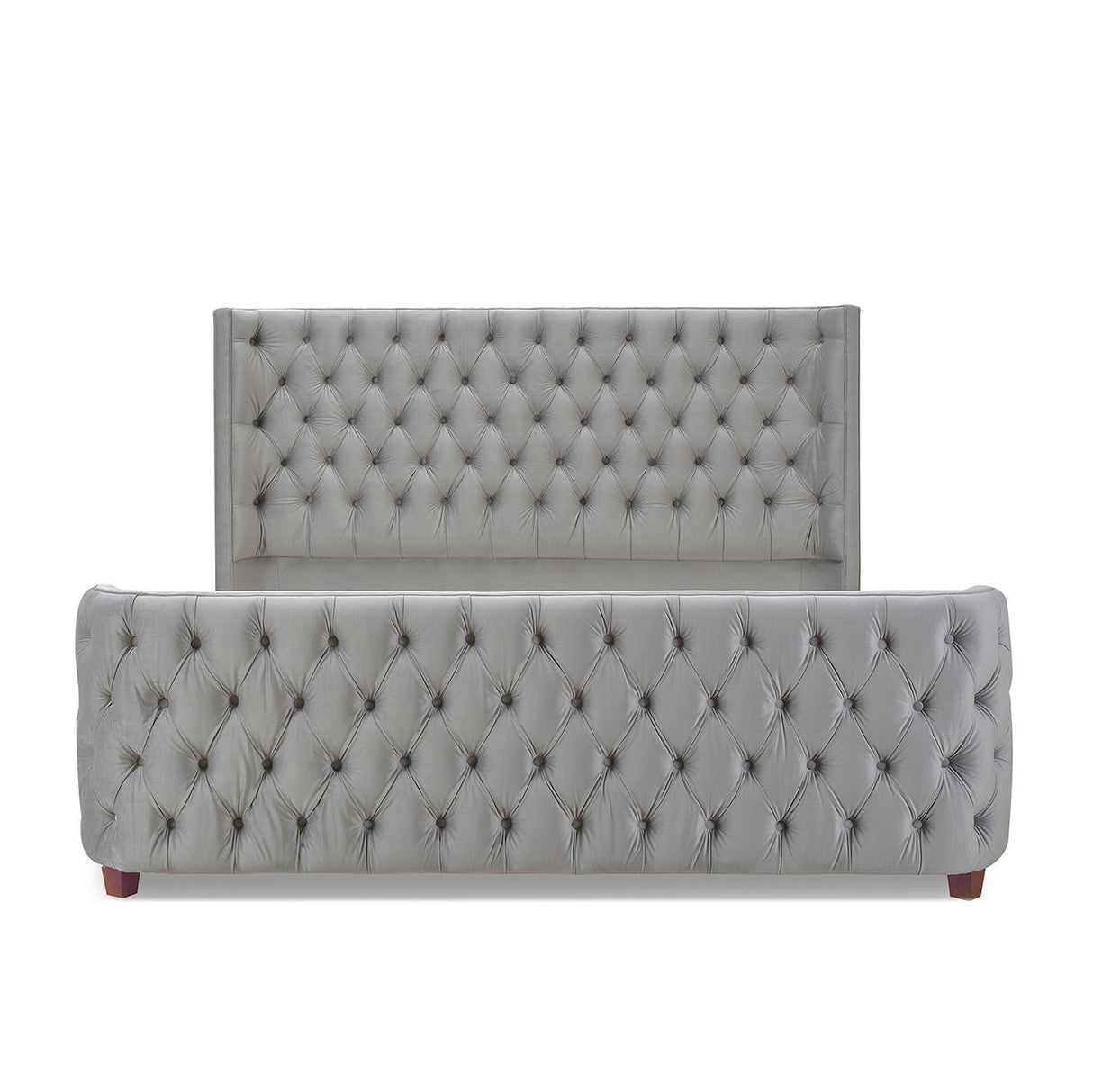 Brooklyn - Tufted Panel Bed Headboard And Footboard Set by Couch.com